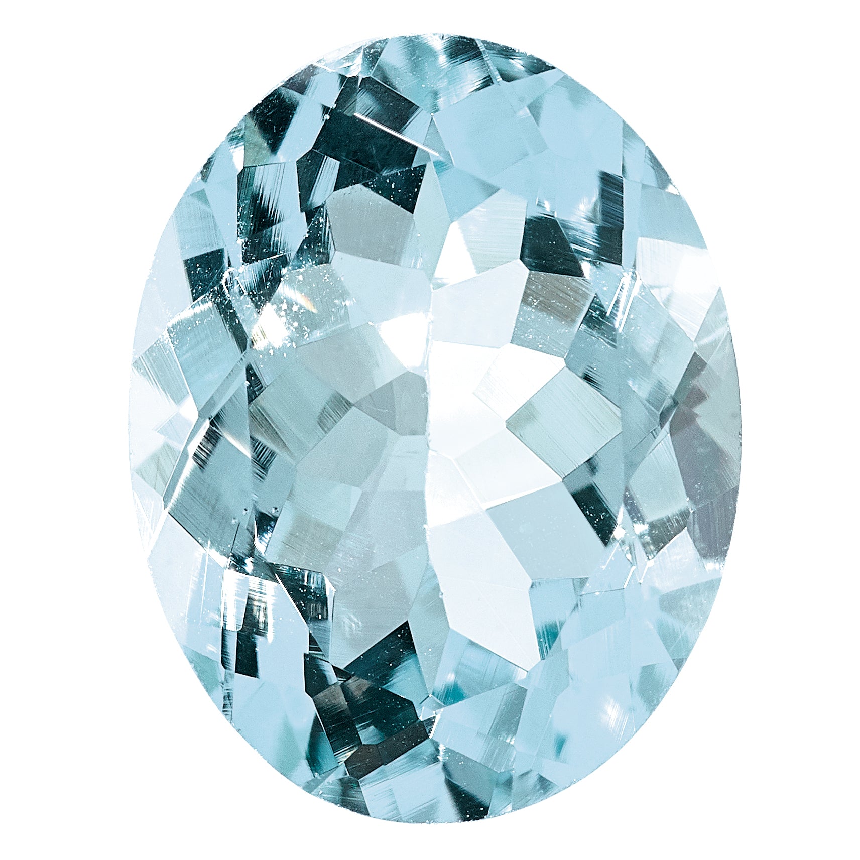 Aquamarine 6 x 4mm Oval Faceted Gemstone AA Grade