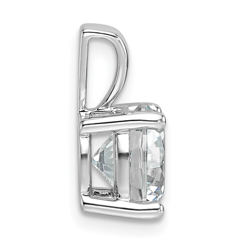 14k White Gold 14k White Gold 2 1/2 carat Lab Grown Diamond VS+ F+ Round Complete Four Prong Pendant