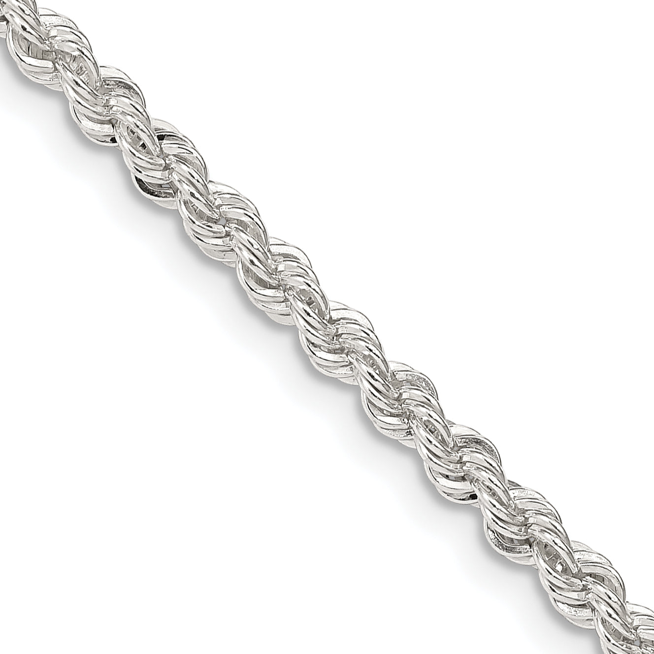 28 inch sterling silver rope chain discount