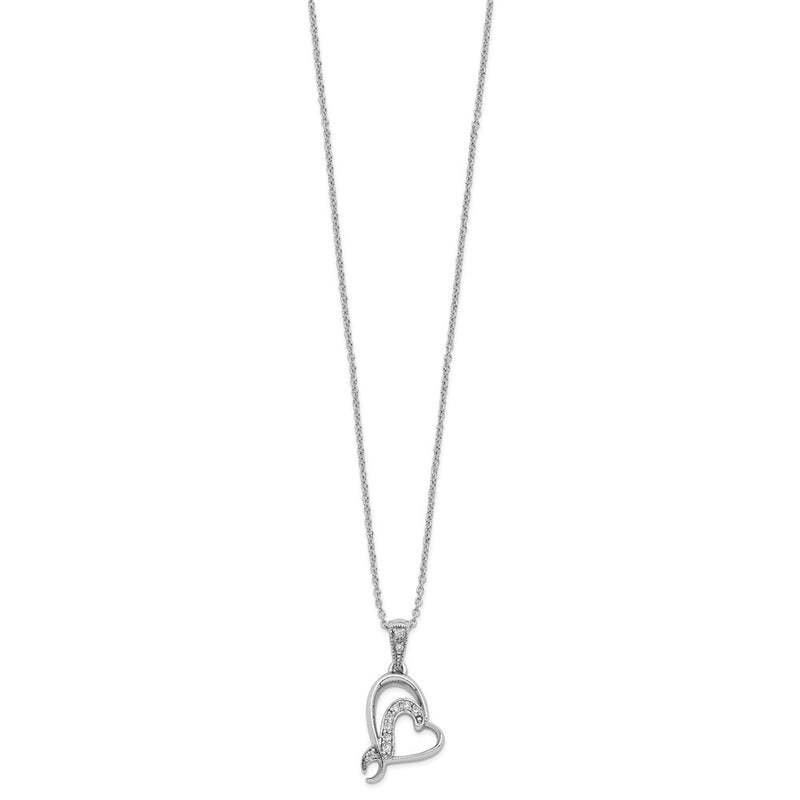 Sterling Silver Sentimental Expressions Rhodium-Plated A Gift For My Sister Bridesmaid 18In Necklace