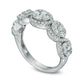 1.0 CT. T.W. Composite Natural Diamond Weave Anniversary Ring in Solid 14K White Gold