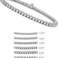 4 ct. tw. Natural Diamond Tennis Bracelet in 14K White Gold - All Lengths Options Available