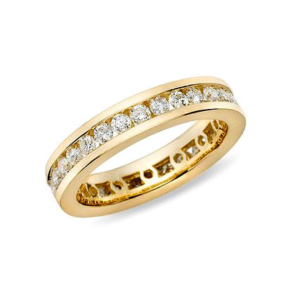 1 ct. tw. Channel Set Diamond Eternity Band Ring 14K Yellow Gold