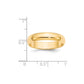 Solid 18K Yellow Gold 5mm Half-Round Wedding Men's/Women's Wedding Band Ring Size 9
