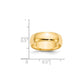 Solid 14K Yellow Gold 6mm Light Weight Half Round Men's/Women's Wedding Band Ring Size 10