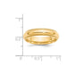 Solid 18K Yellow Gold 5mm Milgrain Comfort Wedding Men's/Women's Wedding Band Ring Size 7.5