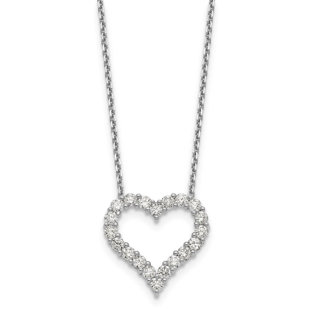 14k white goldtrue origin lab grown real diamond vs si d e f heart pendant necklace pm1001 150 wld