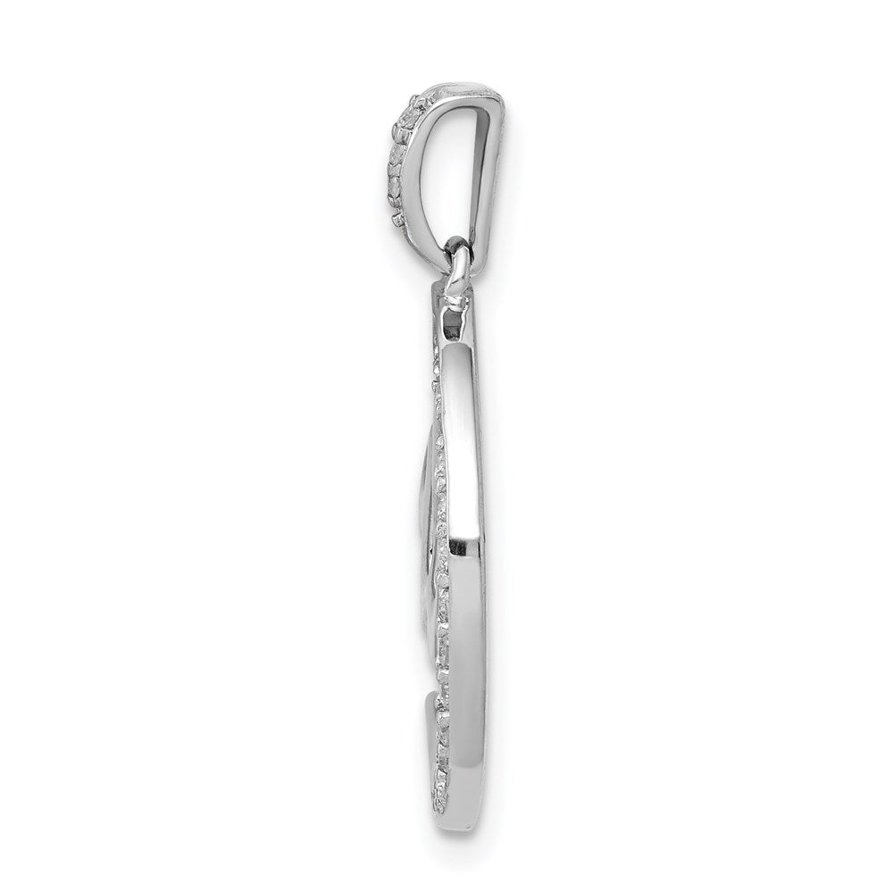 14k white gold real diamond allah star and crescent pendant pm4082 016 wa