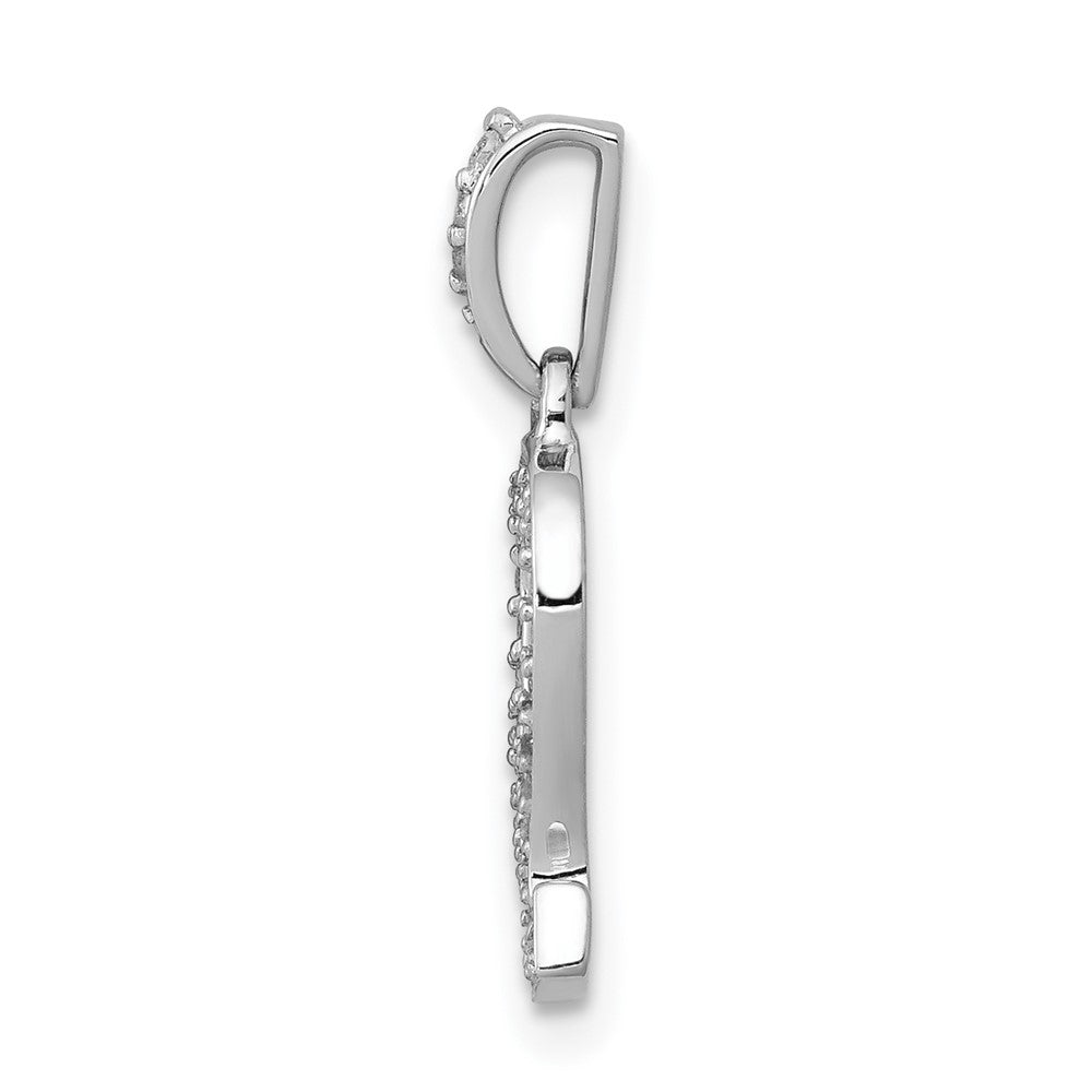 14k white gold real diamond leo pendant pm4106 012 wa
