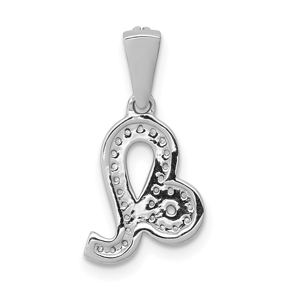 14k white gold real diamond leo pendant pm4106 012 wa