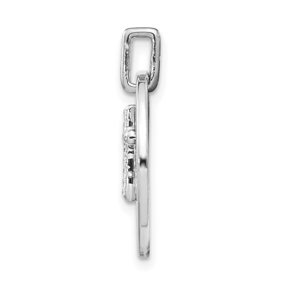 14k white gold real diamond cross faith pendant pm4354 005 wa