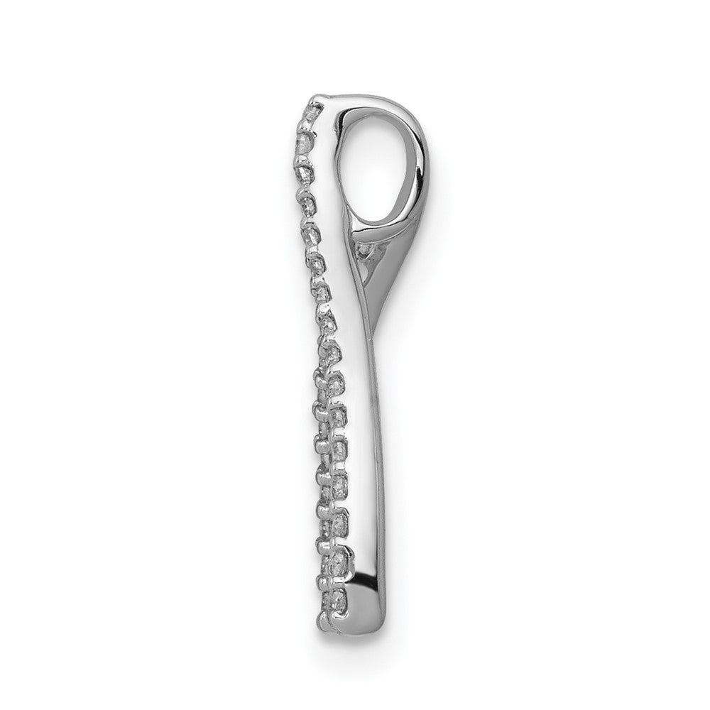 14k white gold real diamond wishbone chain slide pm5150 013 wa