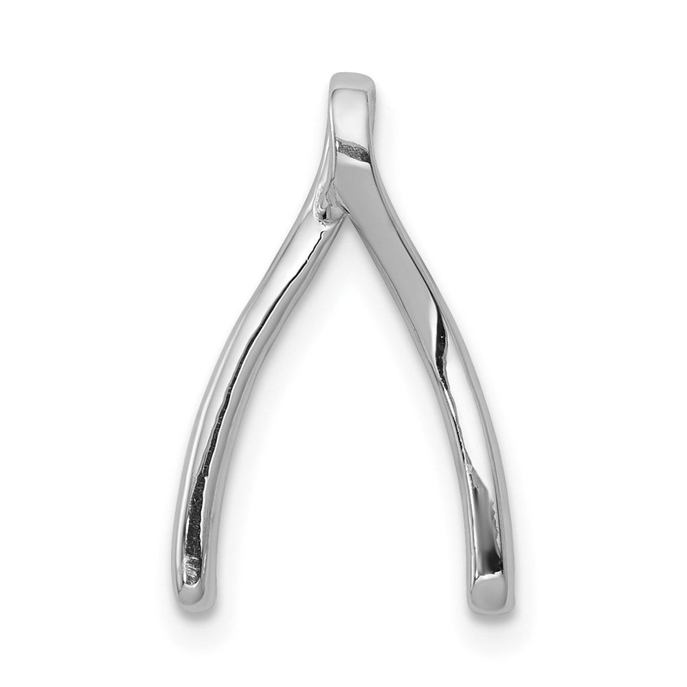 14k white gold real diamond wishbone chain slide pm5150 013 wa