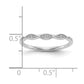 0.02ct. CZ Solid Real 14k White Gold Wedding Wedding Band Ring