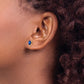14k Diamond & Sapphire Birthstone Earrings