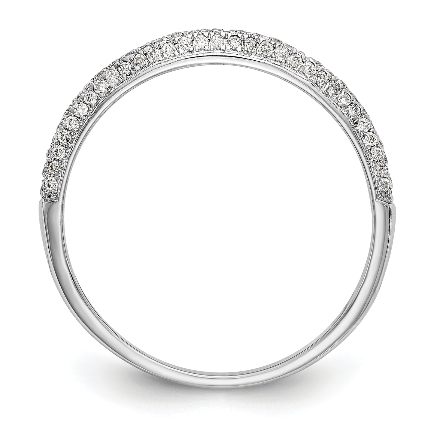 14K White Gold Round Simulated Diamond Halo Engagement Ring