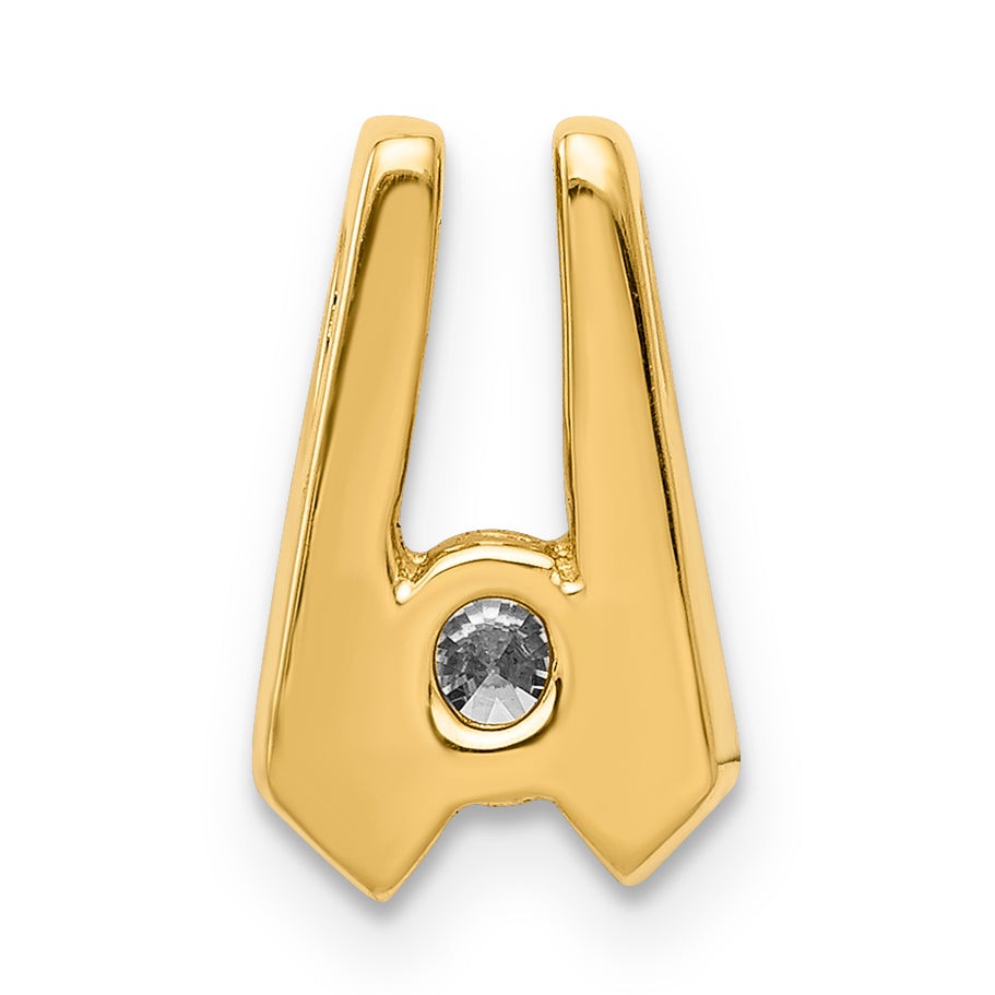 14k VS 4mm Diamond Slide