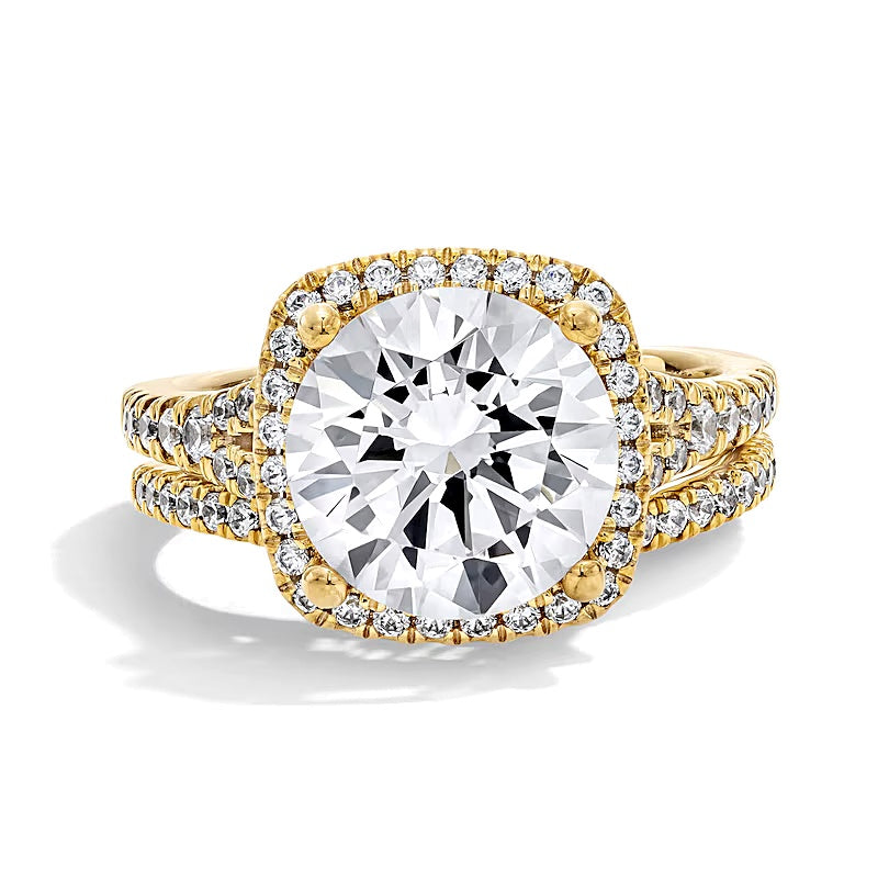 4.75 CT. TW Lab-Grown Diamond Frame Bridal Set in 14K Gold (F/VS2)