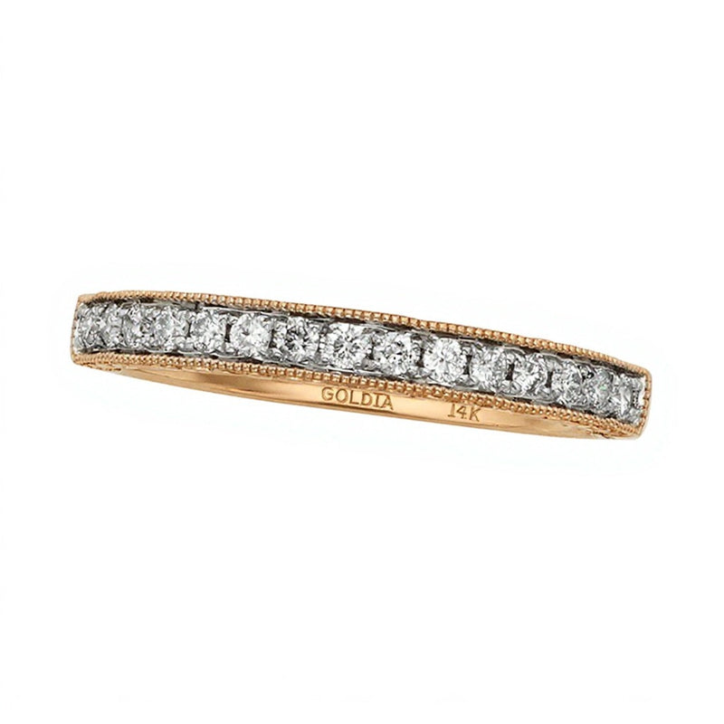 0.25 CT. TW Diamond Anniversary Band in 14K Rose Gold (I/I2)