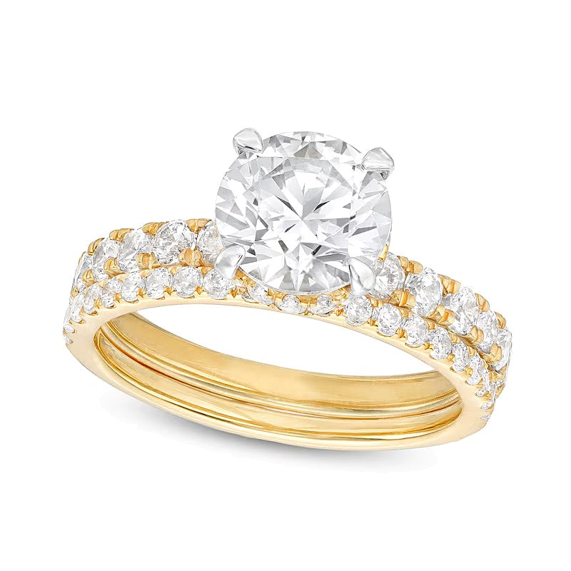 3.0 CT. TW Lab-Grown Diamond Bridal Set in 14K Gold (I/SI2)