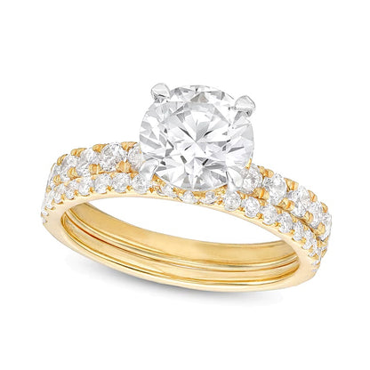 3.0 CT. TW Lab-Grown Diamond Bridal Set in 14K Gold (I/SI2)