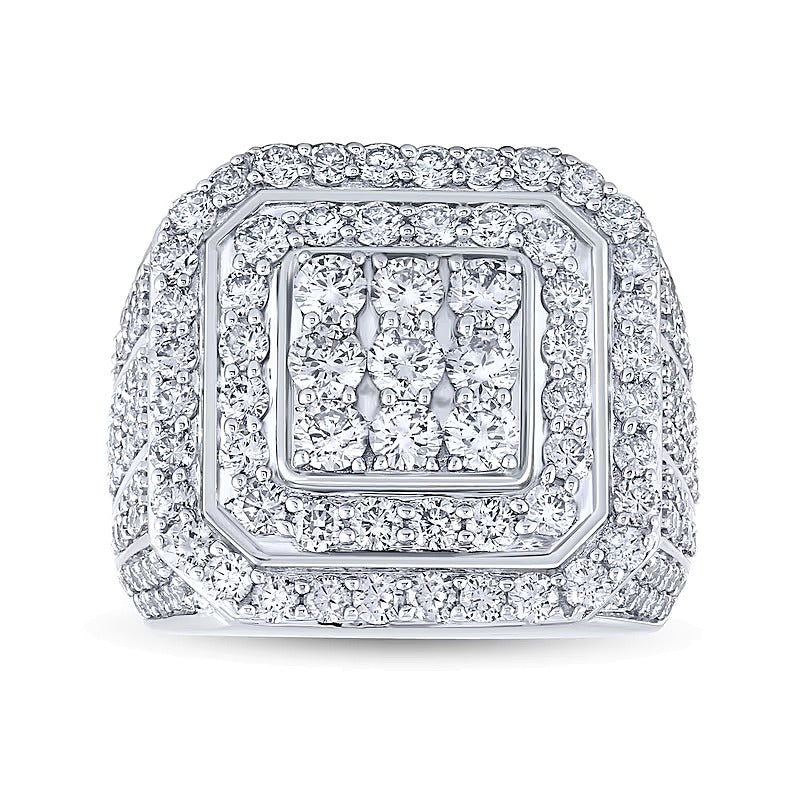 5.0 CT. TW Diamond Frame Ring in 10K White Gold