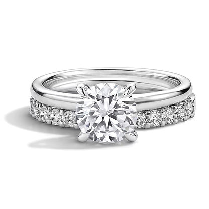 2.0 CT. TW Lab-Grown Diamond Bridal Set in 14K White Gold (F/VS2)