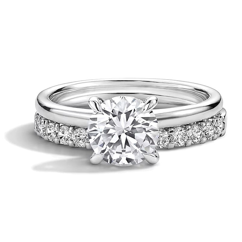 2.0 CT. TW Lab-Grown Diamond Bridal Set in 14K White Gold (F/VS2)