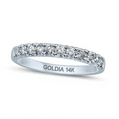 0.5 CT. TW Diamond Eleven Stone Anniversary Band in 14K White Gold