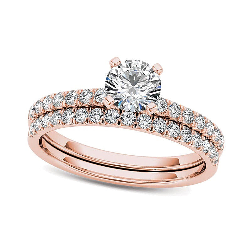1.0 CT. TW Diamond Bridal Set in 14K Rose Gold