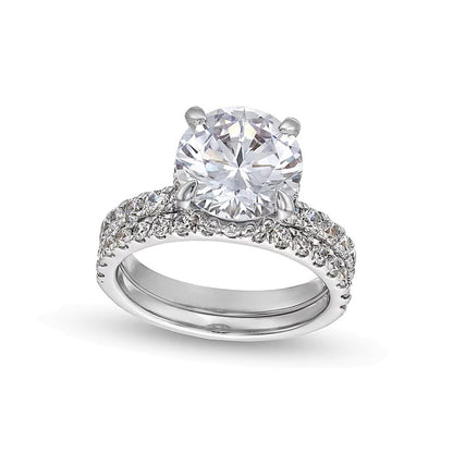 5.25 CT. TW Lab-Grown Diamond Bridal Set in 14K White Gold (I/SI2)