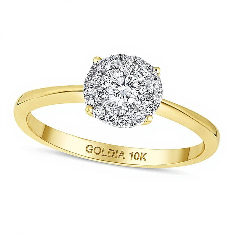 0.33 CT. TW Diamond Double Frame Engagement Ring in 10K Gold