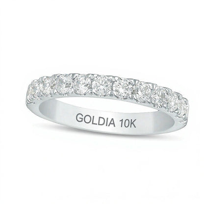 0.88 CT. TW Diamond Wedding Band in 10K White Gold