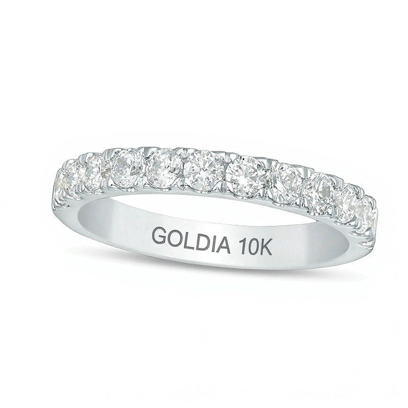 0.88 CT. TW Diamond Wedding Band in 10K White Gold