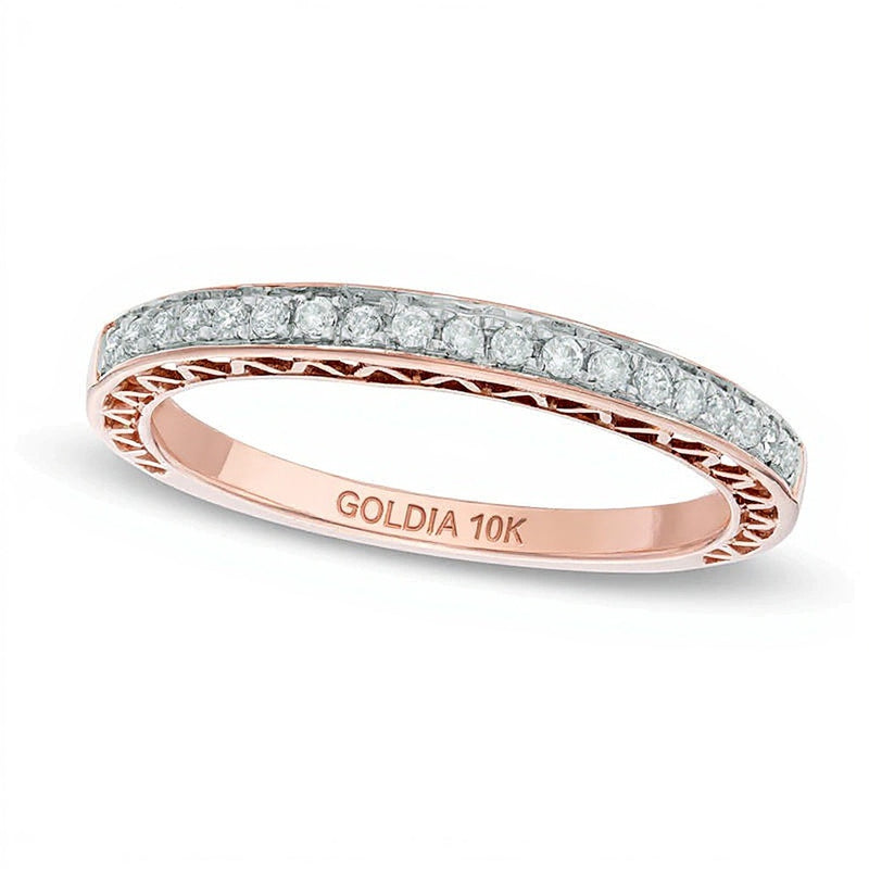 0.17 CT. TW Diamond Anniversary Band in 10K Rose Gold