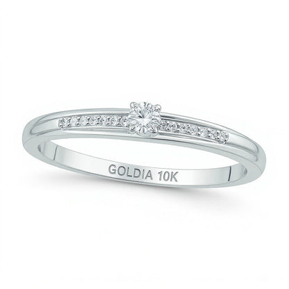 Diamond Accent Promise Ring in 10K White Gold