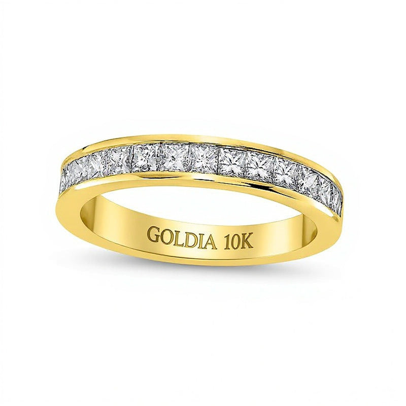1.0 CT. TW Princess-Cut Diamond Anniversary Band in 10K Gold