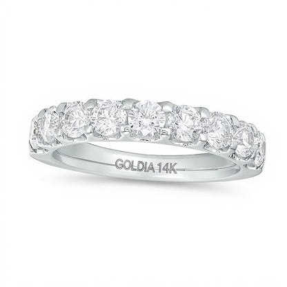 1.5 CT. TW Diamond Nine Stone Band in 14K White Gold (I/SI2)