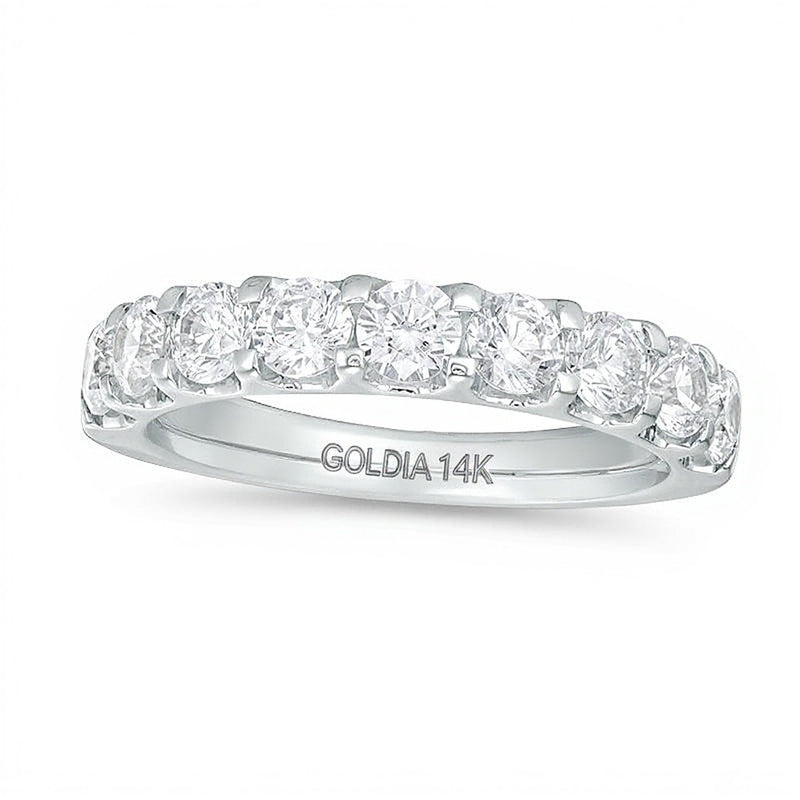 1.5 CT. TW Diamond Nine Stone Band in 14K White Gold (I/SI2)