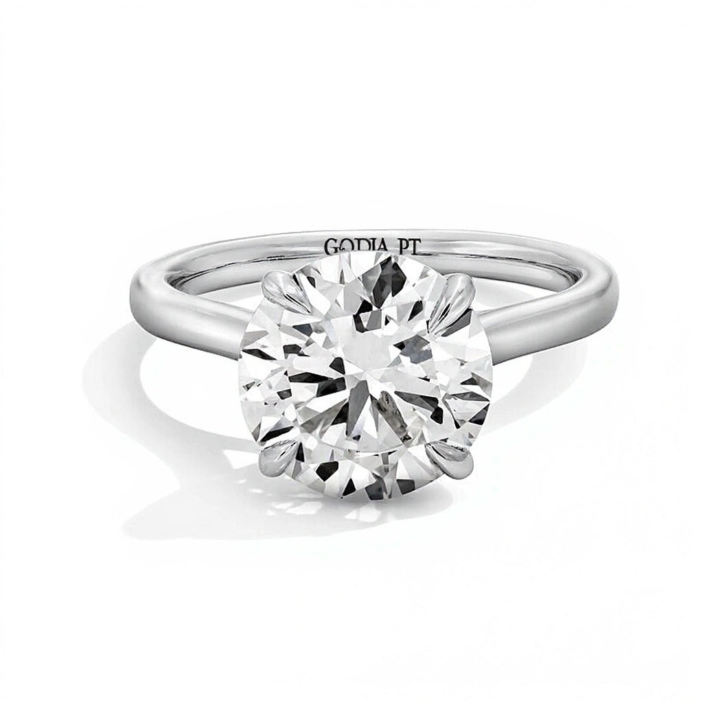 4.0 CT. TW Lab-Grown Diamond Solitaire Engagement Ring in Platinum (F/VS2)