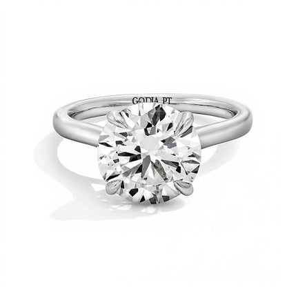 4.0 CT. TW Lab-Grown Diamond Solitaire Engagement Ring in Platinum (F/VS2)
