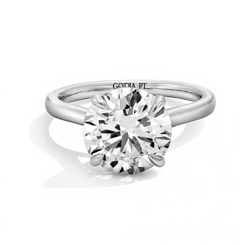 4.0 CT. TW Lab-Grown Diamond Solitaire Engagement Ring in Platinum (F/VS2)