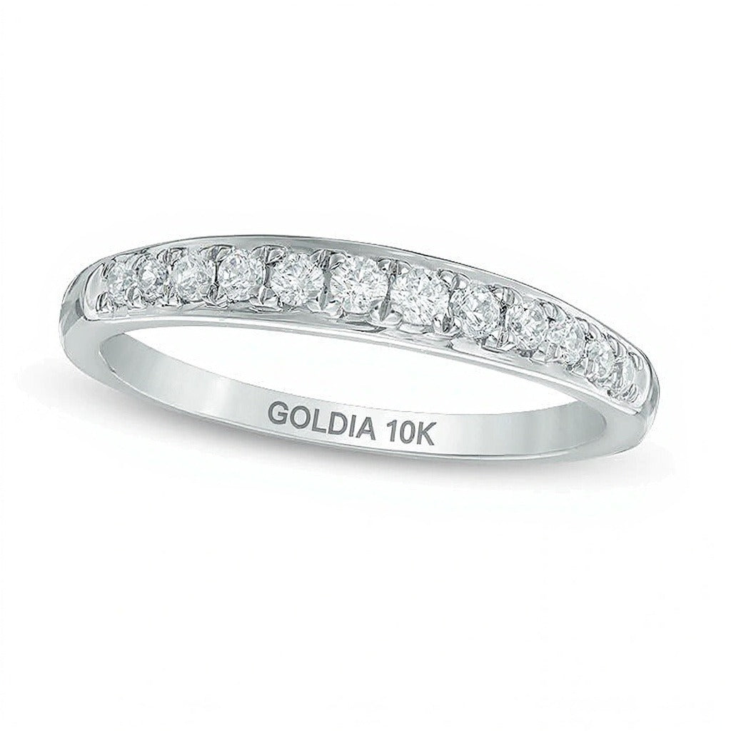 0.2 CT. TW Diamond Anniversary Band in 10K White Gold