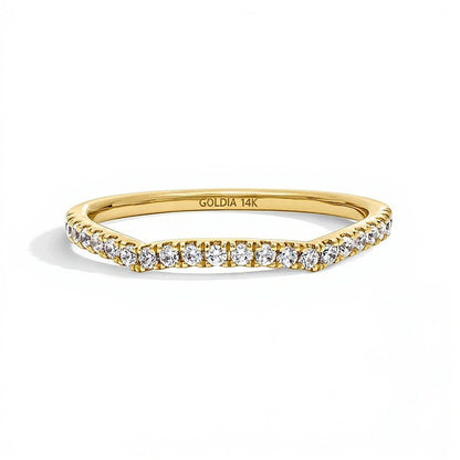 0.2 CT. TW Lab-Grown Diamond Contour Band in 14K Gold (F/SI2)