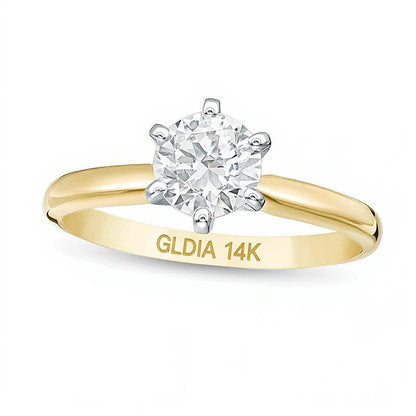 1.0 CT. Diamond Solitaire Engagement Ring in 14K Gold (I/I2)