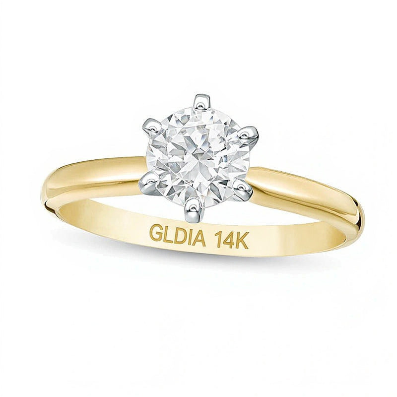 1.0 CT. Diamond Solitaire Engagement Ring in 14K Gold (I/I2)