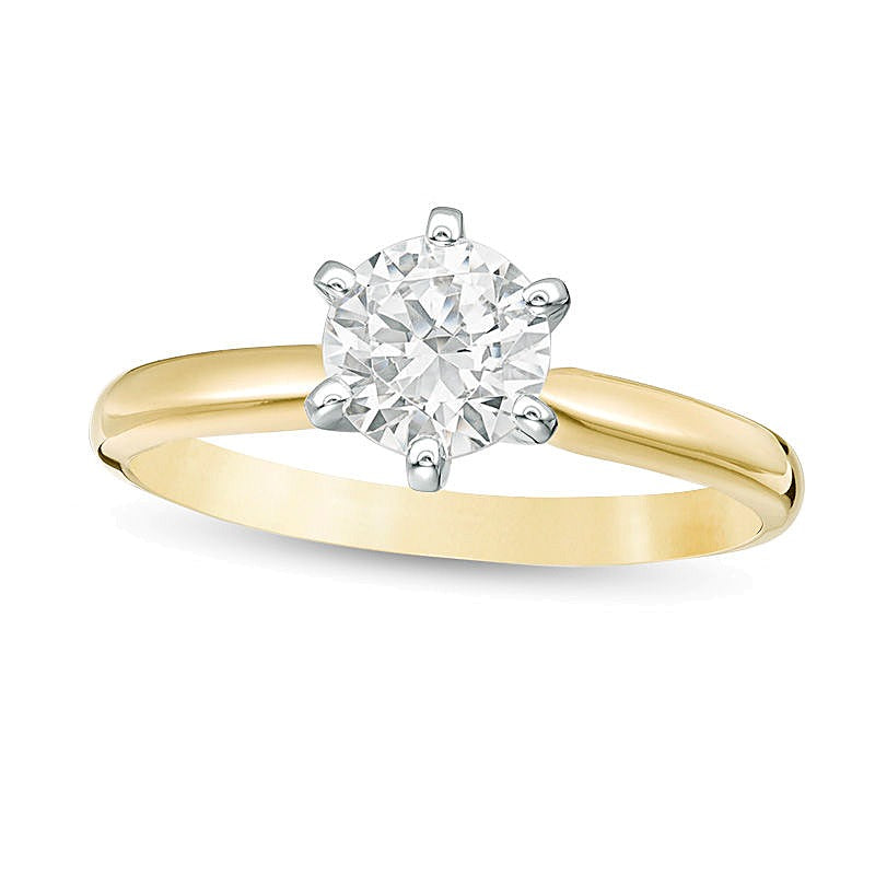 1.0 CT. Diamond Solitaire Engagement Ring in 14K Gold (I/I2)