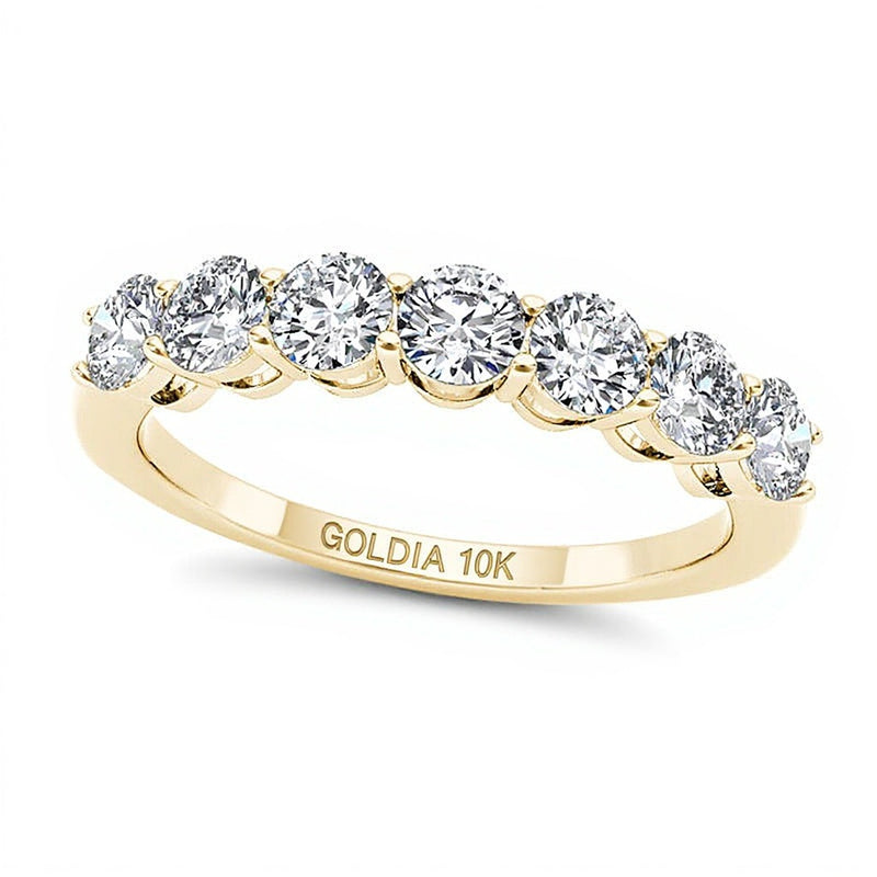 1.0 CT. TW Diamond Seven Stone Anniversary Band in 10K Gold