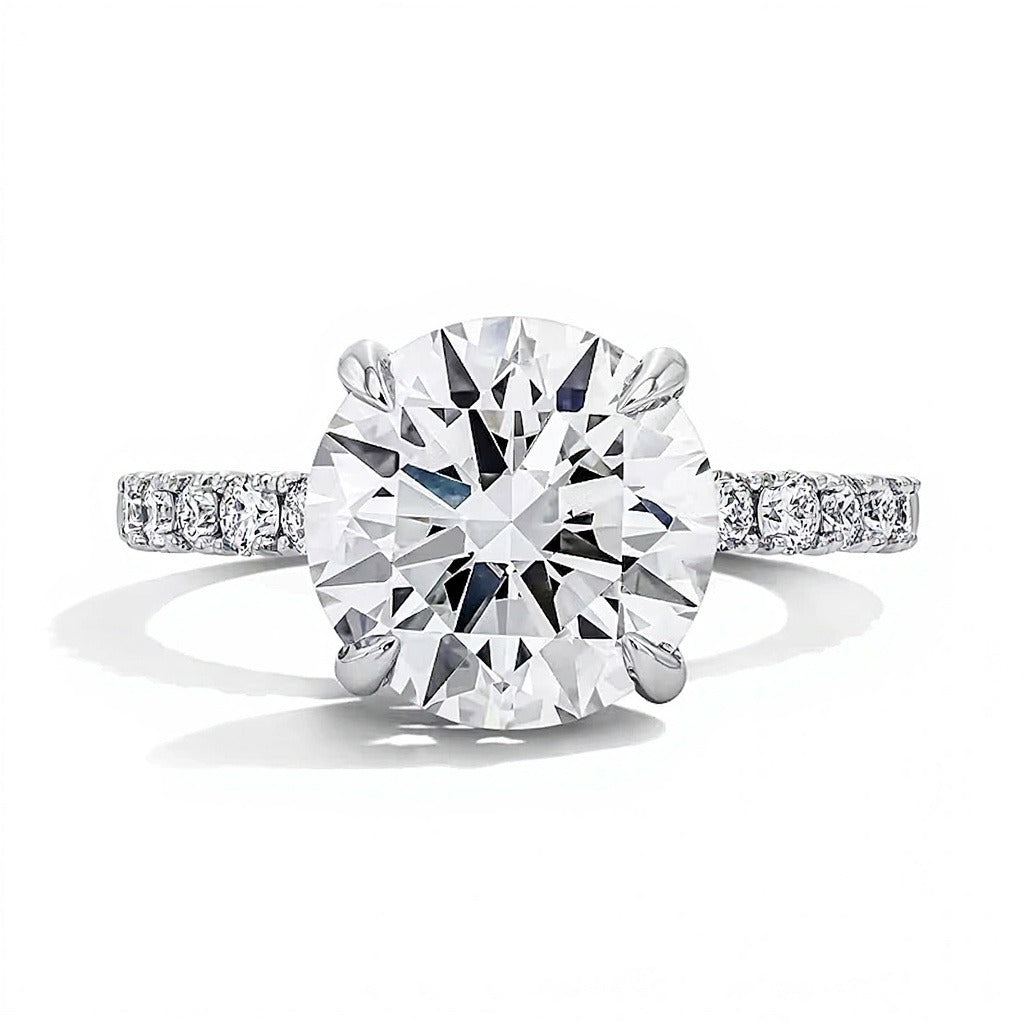 4.5 CT. TW Lab-Grown Diamond Engagement Ring in 14K White Gold (F/VS2)