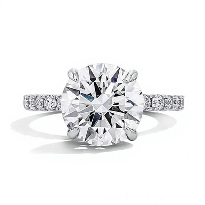 4.5 CT. TW Lab-Grown Diamond Engagement Ring in 14K White Gold (F/VS2)